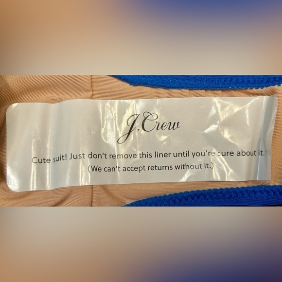 NWT J. Crew Blue Wide-Rib Hipster Full-Coverage Bikini Bottom, Low-Mid-Rise, XL - Picture 8 of 14